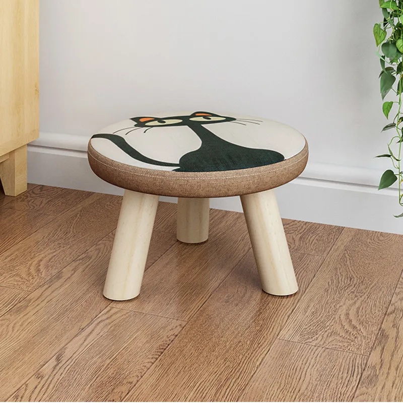 Stool Home Small Bench Sofa Stool Creative round Stool Solid Wood Stool Fabric Home Low Stool
Stool Home Small Bench Sofa Stool Creative round Stool Solid Wood Stool Fabric Home Low Stool