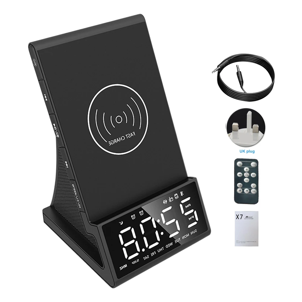 FM Radio Alarm Clock Remote Control Wireless Charging Multifunctional Gift Bedside With Speaker Home Bedroom
FM Radio Alarm Clock Remote Control Wireless Charging Multifunctional Gift Bedside With Speaker Home Bedroom
