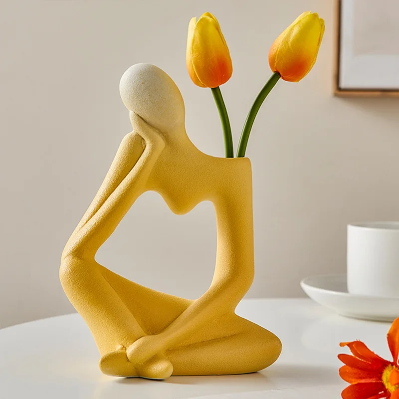Ins Style Creative Vase Abstract Art Figure Niche Sense Living Room Flower Arrangement TV Cabinet Desktop Decoration
Ins Style Creative Vase Abstract Art Figure Niche Sense Living Room Flower Arrangement TV Cabinet Desktop Decoration