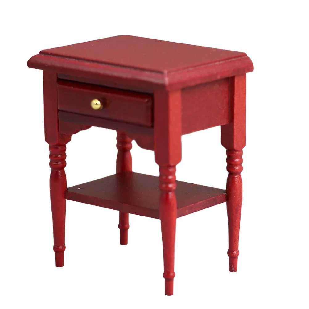 Miniature Simulated Bedside Table Child Wood Furniture Wooden Decorative Nightstand Silvanian familiy Dollhouse
Miniature Simulated Bedside Table Child Wood Furniture Wooden Decorative Nightstand Silvanian familiy Dollhouse