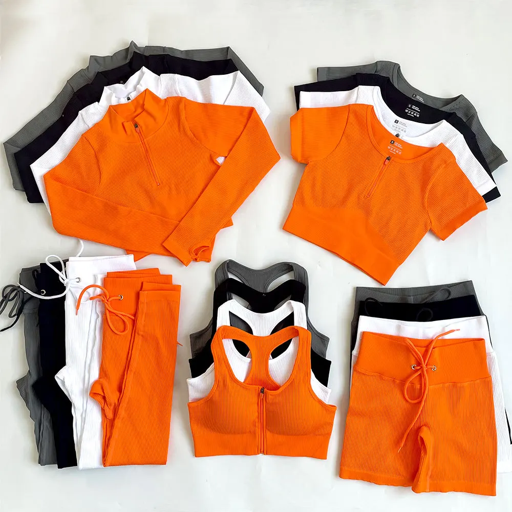 2/3/5Pcs Gym Set Women Seamless Leggings Sports Bra Workout Shorts Set Fitness Crop Top Running Outfit Suit Women Clothes 2023
2/3/5Pcs Gym Set Women Seamless Leggings Sports Bra Workout Shorts Set Fitness Crop Top Running Outfit Suit Women Clothes 2023
