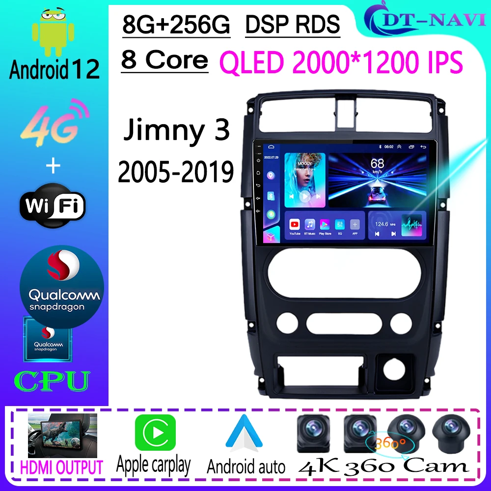 For Suzuki Jimny 3 2005-2019 Qualcomm Car Radio Multimedia Video Player Navigation Stereo GPS Android 12 No 2din 2 Din DVD WIFI
For Suzuki Jimny 3 2005-2019 Qualcomm Car Radio Multimedia Video Player Navigation Stereo GPS Android 12 No 2din 2 Din DVD WIFI
