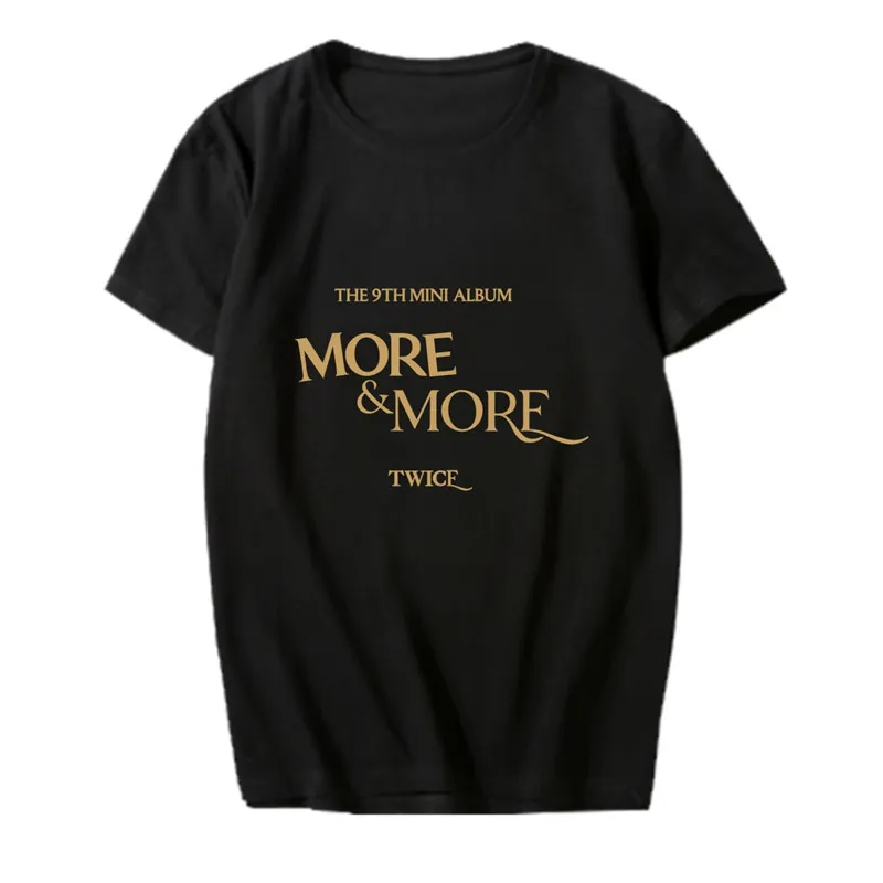 2022 New Fashion KPOP TWICE New Album MORE & MORE O-Neck Short Sleeve T Shirt Kpop Unisex Loose Top Tees PT1197
2022 New Fashion KPOP TWICE New Album MORE & MORE O-Neck Short Sleeve T Shirt Kpop Unisex Loose Top Tees PT1197