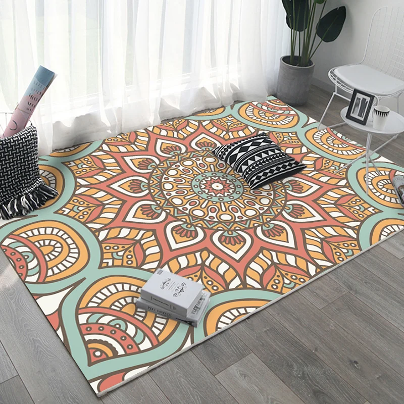 Moroccan Style Living Room Large Area Decorative Carpet Retro Ethnic Style Coffee Table Rug High Quality Non-slip Bedroom Mat
Moroccan Style Living Room Large Area Decorative Carpet Retro Ethnic Style Coffee Table Rug High Quality Non-slip Bedroom Mat