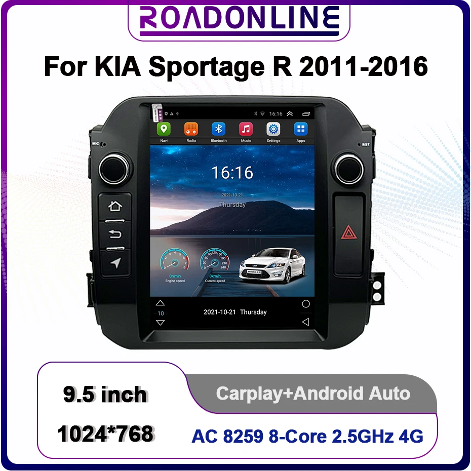 9.7 Inch 4G+64G Android 10.0 Car Radio Multimedia Video Player Navigation GPS For KIA Sportage R 2011-2017 Tesla Style Screen
9.7 Inch 4G+64G Android 10.0 Car Radio Multimedia Video Player Navigation GPS For KIA Sportage R 2011-2017 Tesla Style Screen