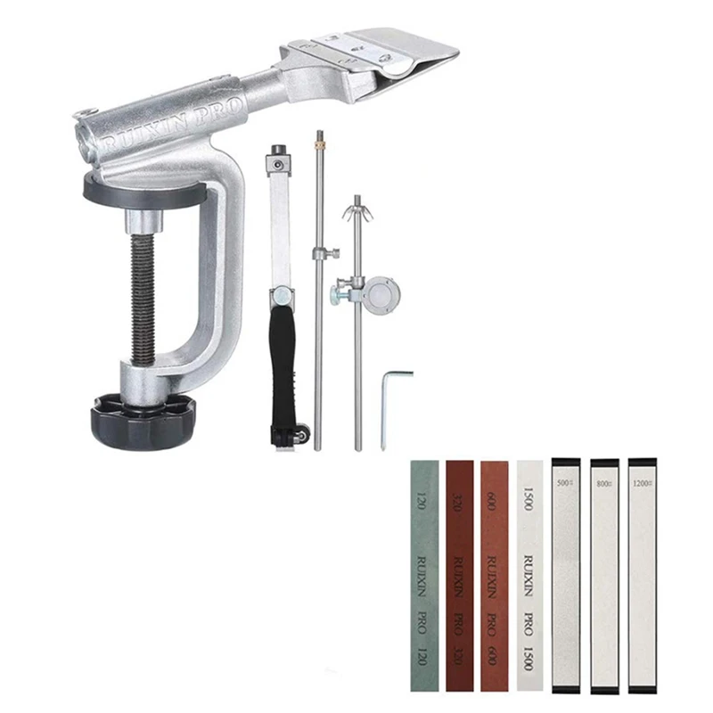 Kitchen Sharpeners, Professional RX-008 Knife Sharpener Knife Sharpening Kit System Blades Fine Grinding Polishing Tool
Kitchen Sharpeners, Professional RX-008 Knife Sharpener Knife Sharpening Kit System Blades Fine Grinding Polishing Tool