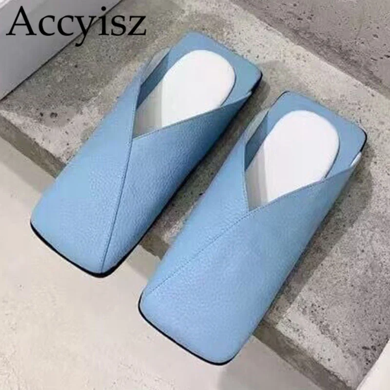 New Flat Slippers for women's square toe flat shoes summer comfortable genuine leather sandals outdoor vacation casual shoes2023 
New Flat Slippers for women's square toe flat shoes summer comfortable genuine leather sandals outdoor vacation casual shoes2023