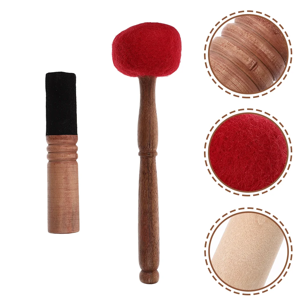 2 Pcs Music Bowl Accessories Singing Parts Sound Sticks Ornaments Wool Felt Meditation Wooden Mallet
2 Pcs Music Bowl Accessories Singing Parts Sound Sticks Ornaments Wool Felt Meditation Wooden Mallet