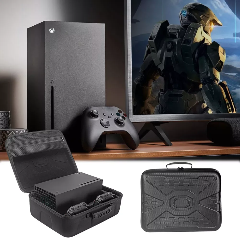 Travel Carrying Case Storage Bag for Xbox Series X Game Console Wireless Controller Portable EVA Hard Shell Case Cover Bag
Travel Carrying Case Storage Bag for Xbox Series X Game Console Wireless Controller Portable EVA Hard Shell Case Cover Bag