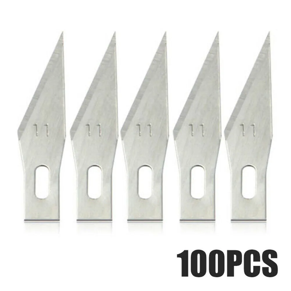 100/50pcs #11 Blades Stainless Steel Engraving Knife Blades Metal Wood Carving For Mobile Phone Film Carving Blade Replacement
100/50pcs #11 Blades Stainless Steel Engraving Knife Blades Metal Wood Carving For Mobile Phone Film Carving Blade Replacement