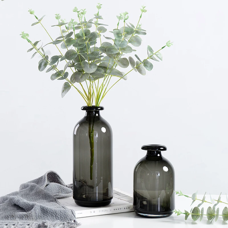 Nordic Glass Vase Black Flower Vases Home Office Decoration Accessories Living Room Decor Transparent Vases
Nordic Glass Vase Black Flower Vases Home Office Decoration Accessories Living Room Decor Transparent Vases