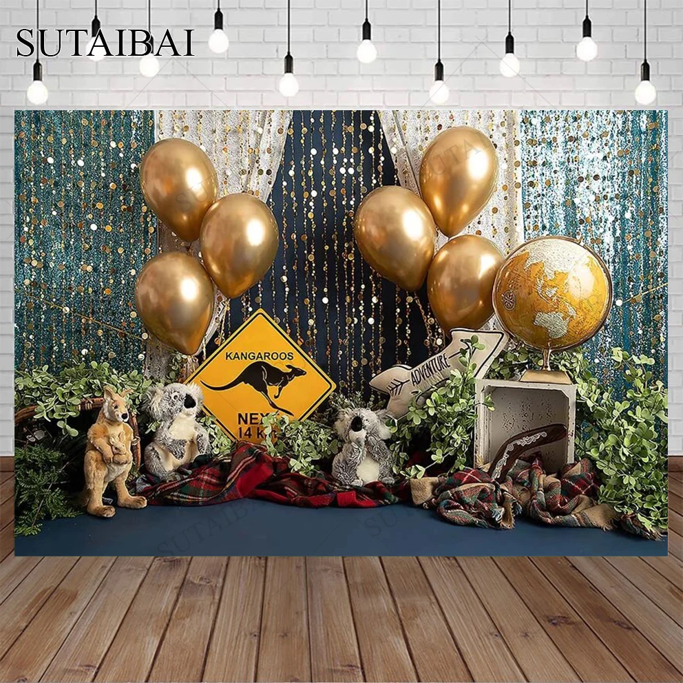 Photography Background Adventure Safari Animals Jungle Balloons Boy 1st Birthday Cake Smash Decor Backdrops Photo Studio Props
Photography Background Adventure Safari Animals Jungle Balloons Boy 1st Birthday Cake Smash Decor Backdrops Photo Studio Props