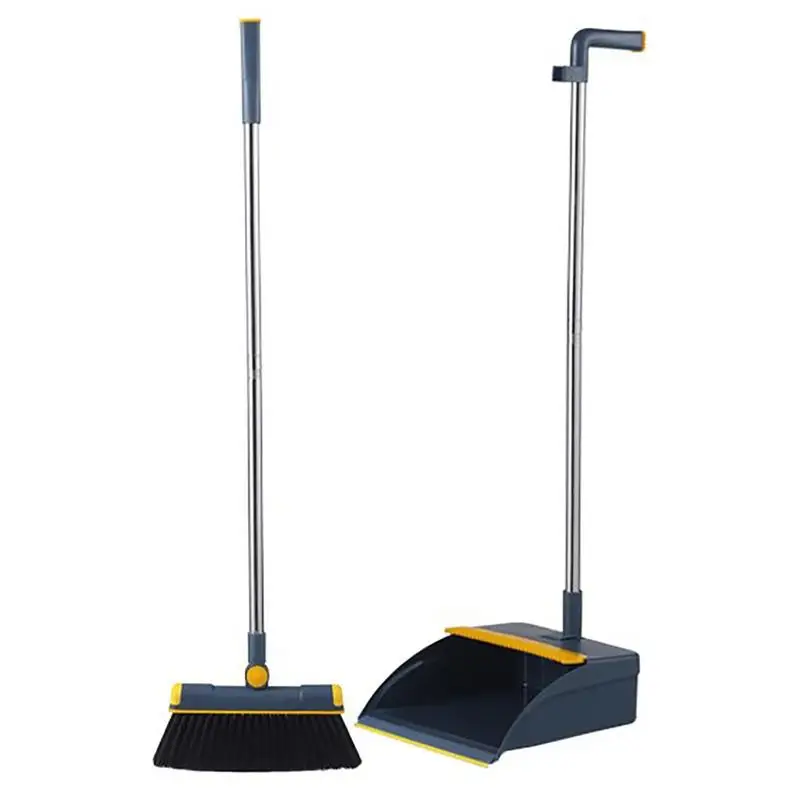 Broom And Dustpan Combo Set Soft Head Comfortable Grip Long Handle Floor Cleaner Broom Set Household Cleaning Accessories
Broom And Dustpan Combo Set Soft Head Comfortable Grip Long Handle Floor Cleaner Broom Set Household Cleaning Accessories