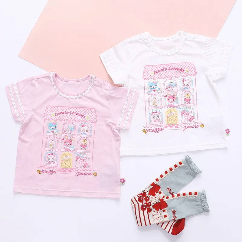 Pianist Kids Girl Cartoon Candy House Bunny Print Embroidered Short Sleeve Lace Collar T-Shirt
Pianist Kids Girl Cartoon Candy House Bunny Print Embroidered Short Sleeve Lace Collar T-Shirt