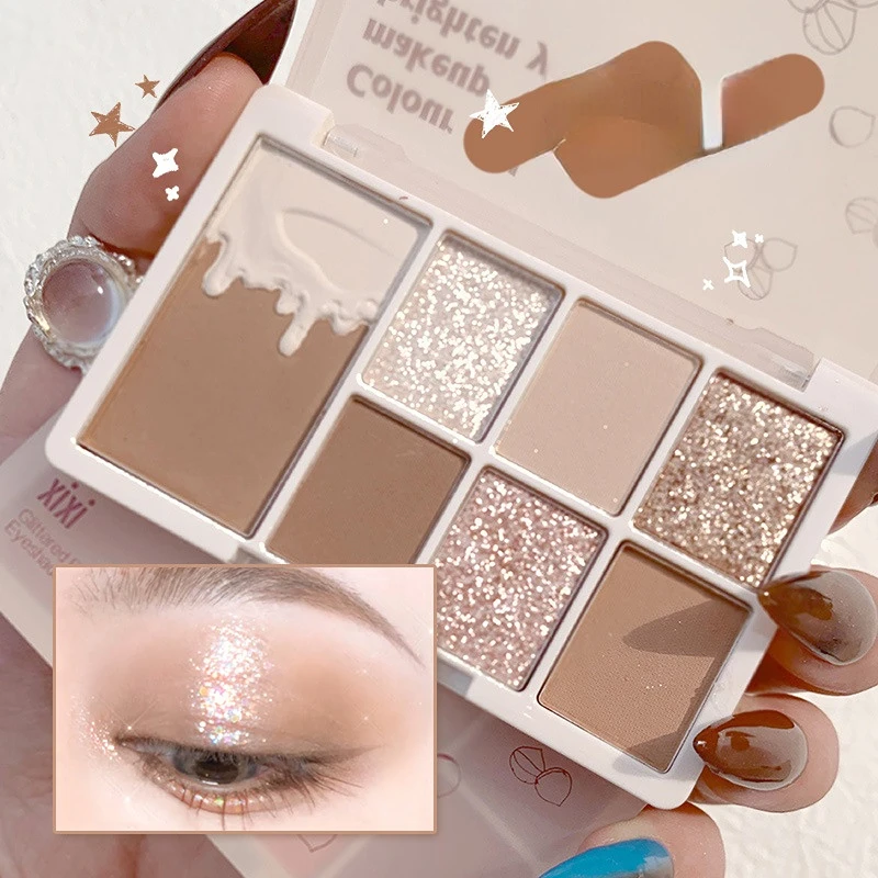 7 Colors Eye Shadow Palette Lasting Without Taking Off Makeup Matte Pearlescent Earth Color Waterproof Cosmetic Makeup
7 Colors Eye Shadow Palette Lasting Without Taking Off Makeup Matte Pearlescent Earth Color Waterproof Cosmetic Makeup