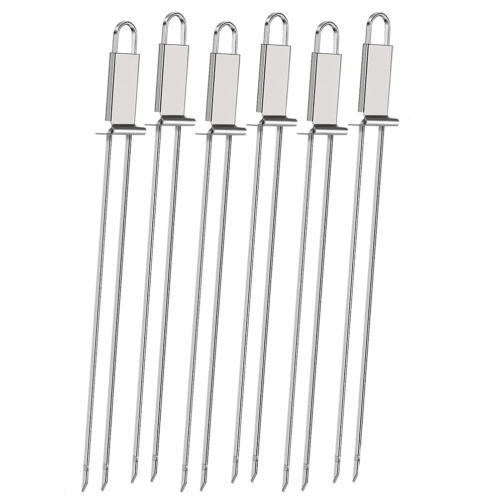 Fork BBQ Skewers Easy To Clean For Charcoal Grills Silver With Handles 304 Stainless Steel 32.5cm Length 6 Pcs
Fork BBQ Skewers Easy To Clean For Charcoal Grills Silver With Handles 304 Stainless Steel 32.5cm Length 6 Pcs