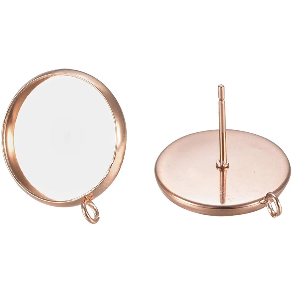 Серьги-гвоздики из нержавеющей стали, с кабошоном, с петлей, для изготовления сережек, ювелирные изделия, розовое золото, 14 мм, 10 шт., 304
Серьги-гвоздики из нержавеющей стали, с кабошоном, с петлей, для изготовления сережек, ювелирные изделия, розовое золото, 14 мм, 10 шт., 304