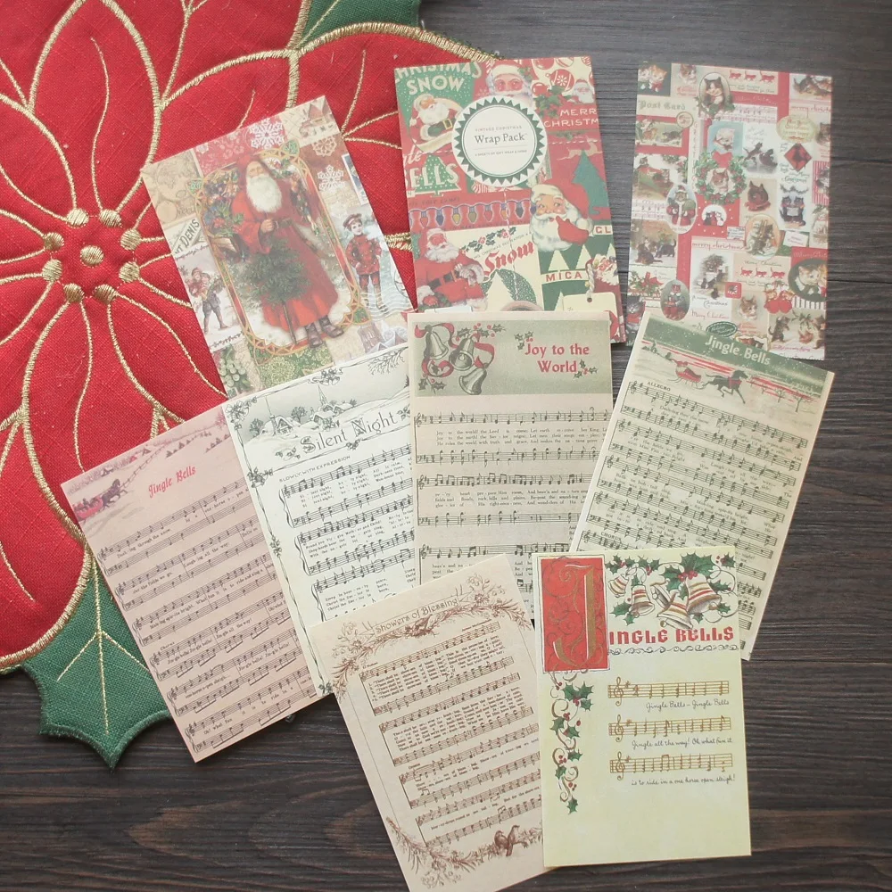 58pcs Vintage Christmas Santa Poster Music Newspaper Page Style Creative Craft Paper Background Scrapbooking Gift Decoration DIY
58pcs Vintage Christmas Santa Poster Music Newspaper Page Style Creative Craft Paper Background Scrapbooking Gift Decoration DIY
