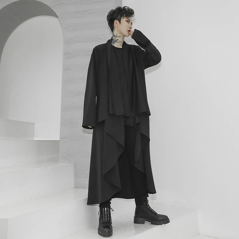 Spring Summer Men Black Thin Punk Trench Coat Steampunk Hoodies Women Gothic Hooded Irregular Techwear Vintage Long Jacket
Spring Summer Men Black Thin Punk Trench Coat Steampunk Hoodies Women Gothic Hooded Irregular Techwear Vintage Long Jacket
