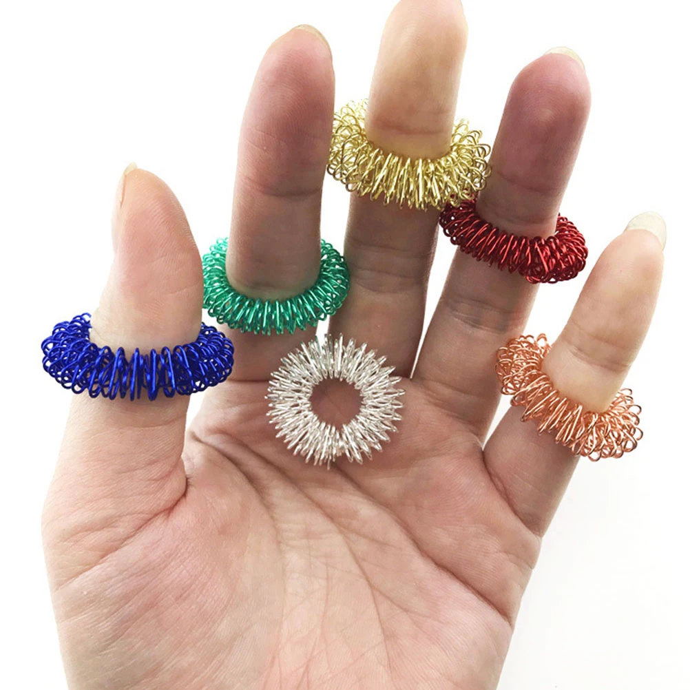 5 Pcs Finger Massager Ring Acupressure Figure Massager Relax Finger Hand Care Tool 27mm Random Color
5 Pcs Finger Massager Ring Acupressure Figure Massager Relax Finger Hand Care Tool 27mm Random Color
