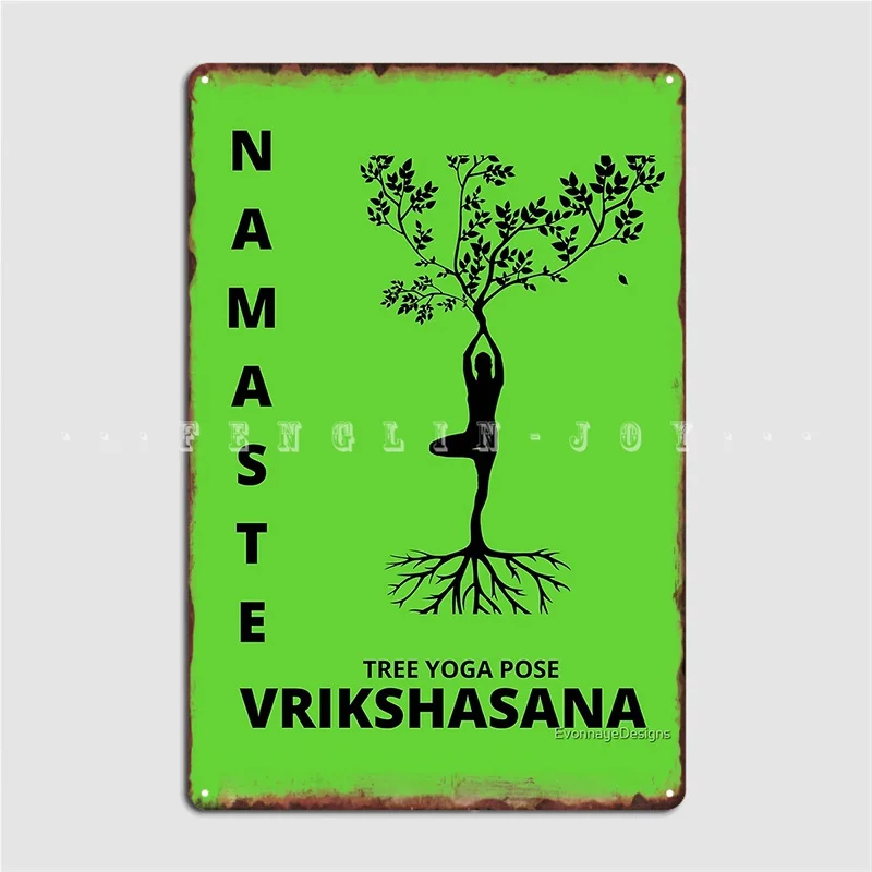Namaste Tree Yoga Pose Metal Sign Wall Decor Club Bar Cinema Living Room Personalized Tin Sign Poster 
Namaste Tree Yoga Pose Metal Sign Wall Decor Club Bar Cinema Living Room Personalized Tin Sign Poster