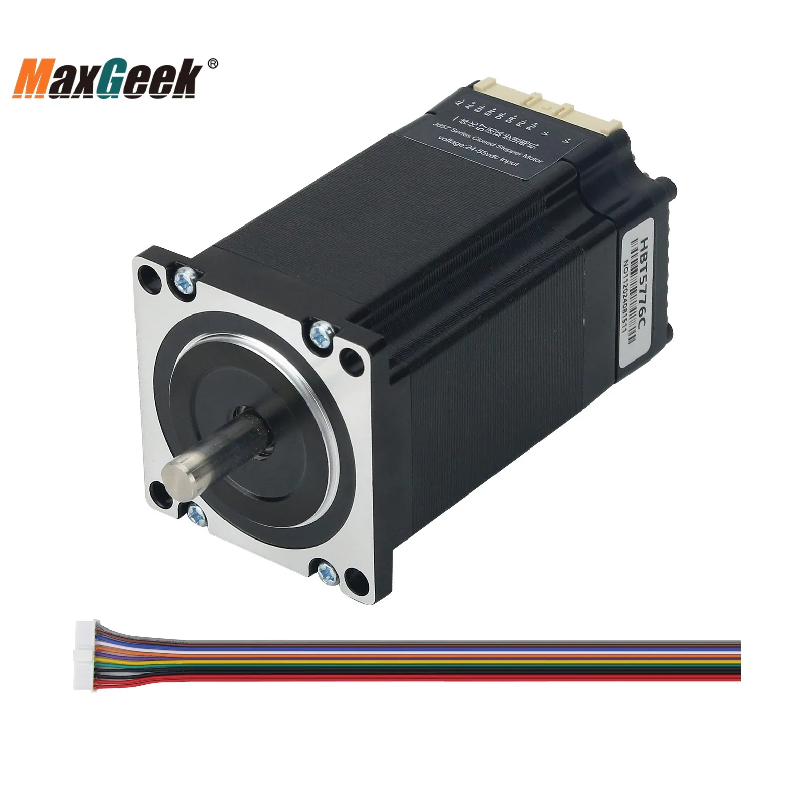 Интегрированный шаговый двигатель Maxgeek 57-56 Nema 23 с замкнутым циклом, шаговый двигатель и драйвер в одном для станков с ЧПУ 
Интегрированный шаговый двигатель Maxgeek 57-56 Nema 23 с замкнутым циклом, шаговый двигатель и драйвер в одном для станков с ЧПУ