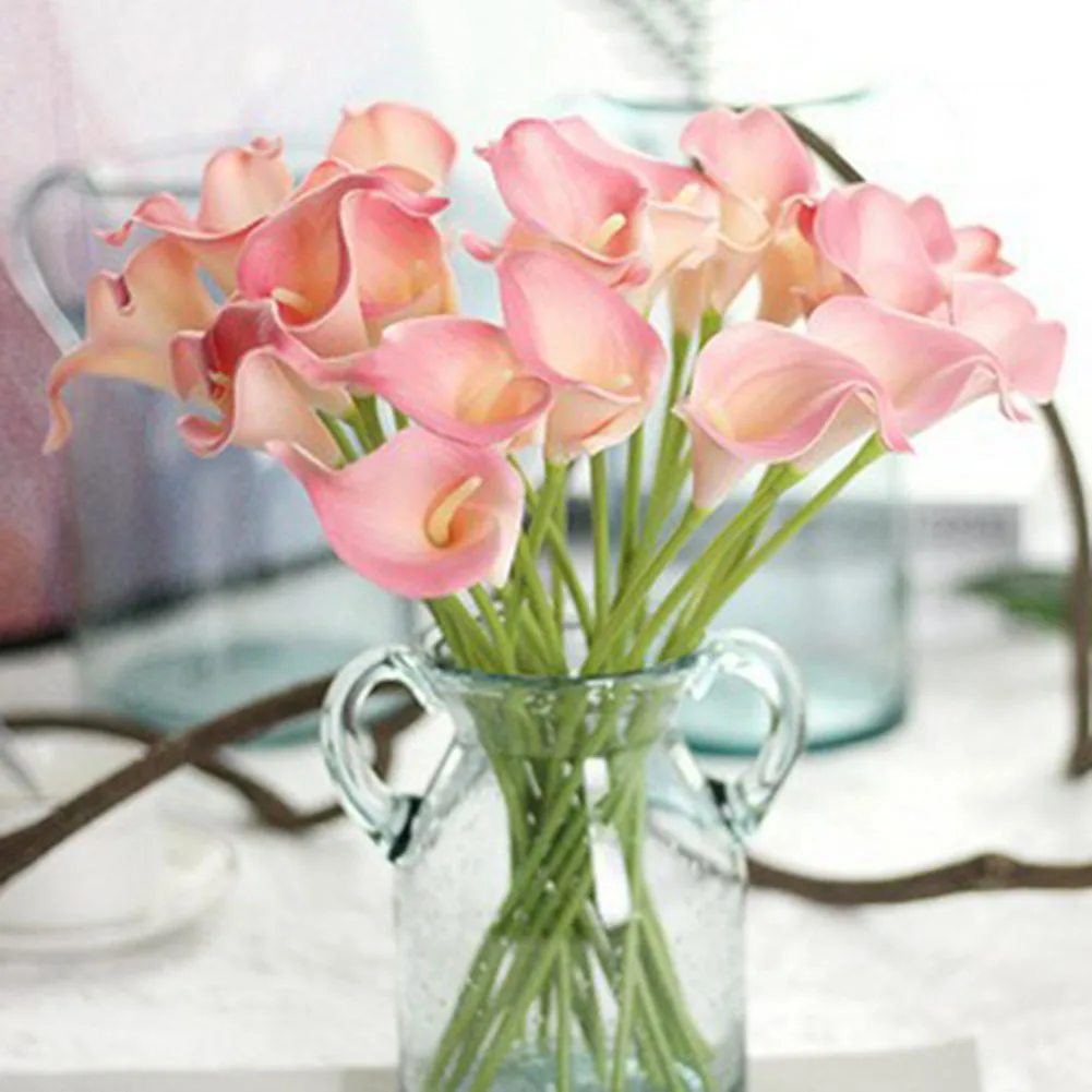 10pcs 38cm Fake Flower Artificial Calla Lily Wedding Bridal Bouquet Home Table Flower Arrangement Bouquet Decor
10pcs 38cm Fake Flower Artificial Calla Lily Wedding Bridal Bouquet Home Table Flower Arrangement Bouquet Decor