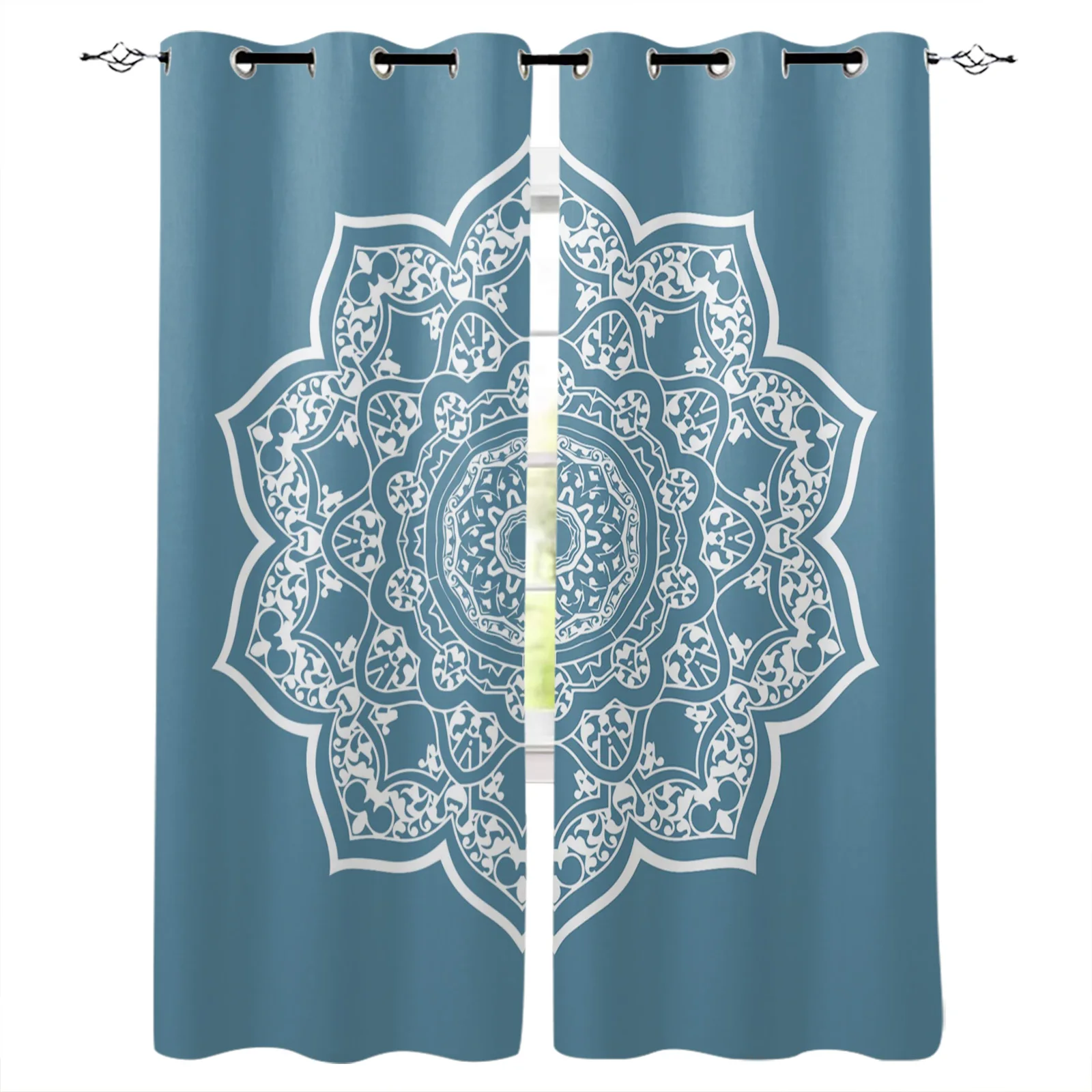 Flower Mandala Blue Curtains For Bedroom Curtains For Living Room Curtains For Living Room Luxury European
Flower Mandala Blue Curtains For Bedroom Curtains For Living Room Curtains For Living Room Luxury European
