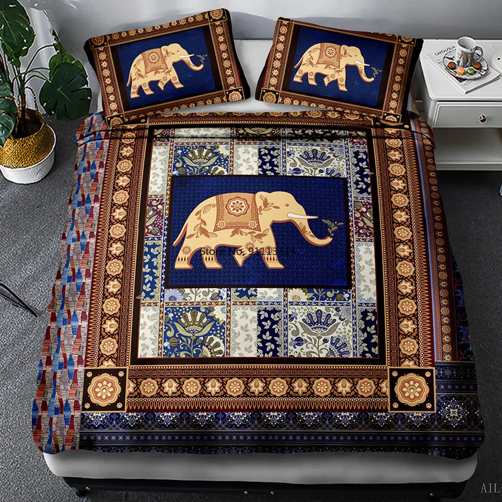 Fashion Bohemian Style Bedding Set 3D Animal Print Down Bed Cover Pillowcase Large Size Home Textile 2/3 Pieces
Fashion Bohemian Style Bedding Set 3D Animal Print Down Bed Cover Pillowcase Large Size Home Textile 2/3 Pieces