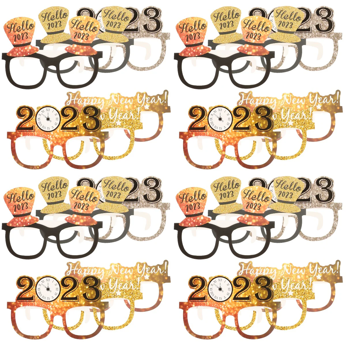 24 Photo Props Happy New Year New Year's Eve Paper Celebration Glasses Frames Party Eyewear Frames Funny Glasses Frames
24 Photo Props Happy New Year New Year's Eve Paper Celebration Glasses Frames Party Eyewear Frames Funny Glasses Frames