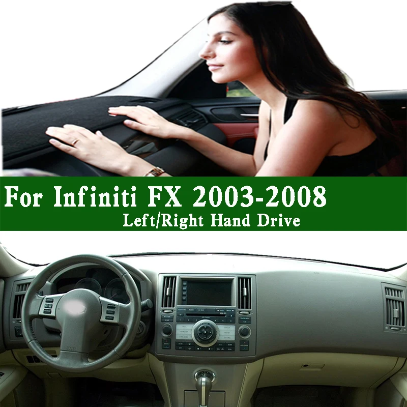 Для 2003-2008 Infiniti FX45 FX35 S50 коврик для приборной панели крышка приборной панели солнцезащитный защитный коврик с защитой от грязи украшения
Для 2003-2008 Infiniti FX45 FX35 S50 коврик для приборной панели крышка приборной панели солнцезащитный защитный коврик с защитой от грязи украшения