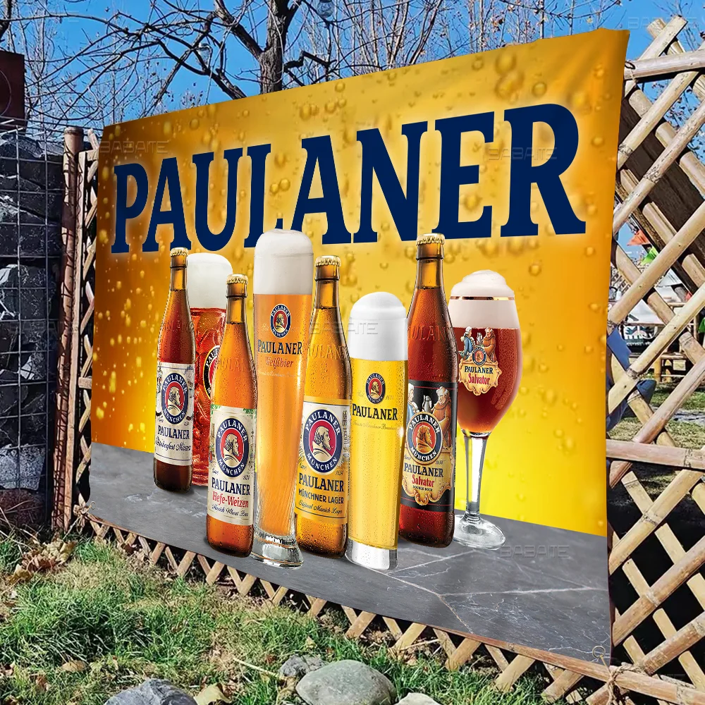 German Beer Paulaners Large Size Shop Art Promotion Advertising Booth Flag Hanging Banners