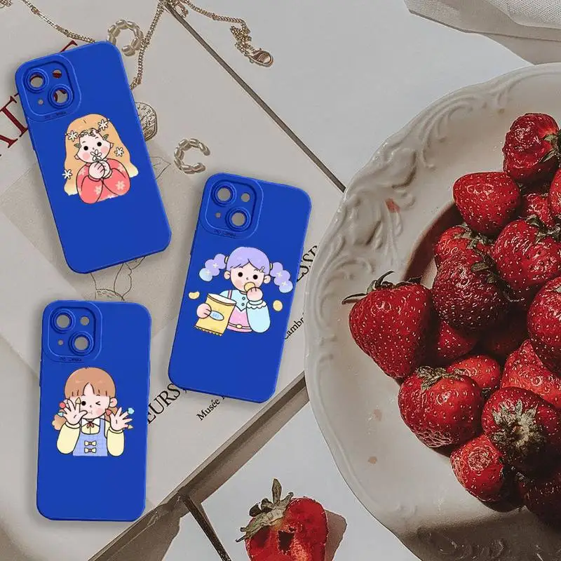Cartoon cute flower girl Phone Case For iPhone 13 12 11 Pro MAX Mini X XS XR 7 8 Plus Liquid Silicone Klein Blue
Cartoon cute flower girl Phone Case For iPhone 13 12 11 Pro MAX Mini X XS XR 7 8 Plus Liquid Silicone Klein Blue
