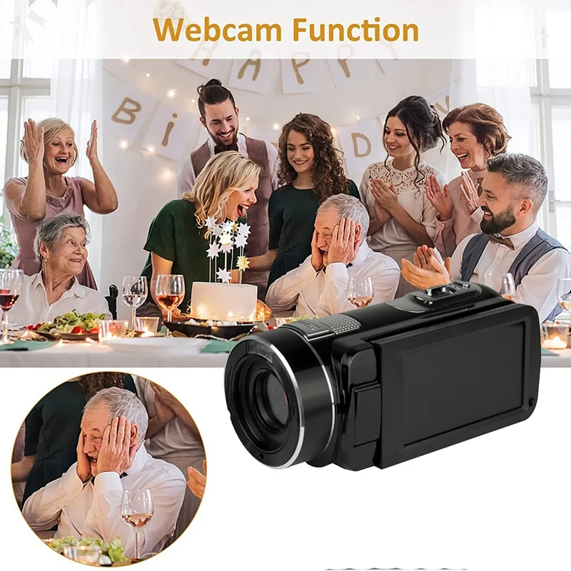 1080P Handheld DVR DV Self Portrait VLOG Camera Student Party High-Definition Digital Video Camera With 3.0 Inch Revolve Screen
1080P Handheld DVR DV Self Portrait VLOG Camera Student Party High-Definition Digital Video Camera With 3.0 Inch Revolve Screen