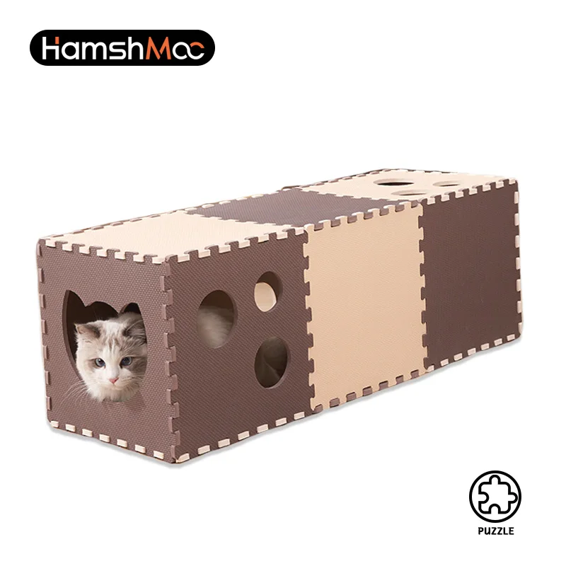 HamshMoc Assembled Cat Tunnel Cats Bed Foldable Large Space Eva Cat Toy Drilling Hole Comfortable Scratch Resistant Puzzle Toys
HamshMoc Assembled Cat Tunnel Cats Bed Foldable Large Space Eva Cat Toy Drilling Hole Comfortable Scratch Resistant Puzzle Toys