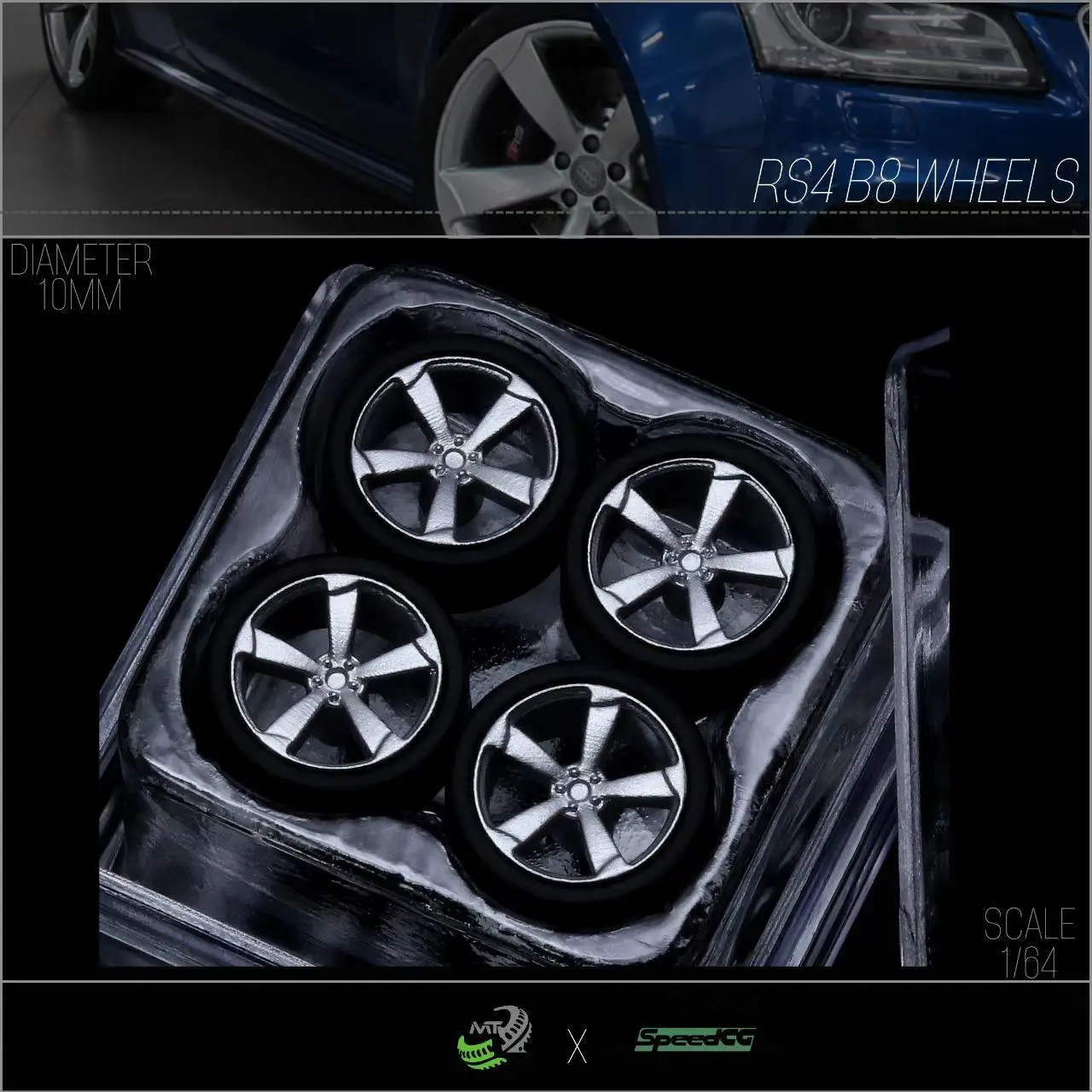SpeedCG 1/64 Luxury ABS Wheels with Rubber Tire Diameter 10mm Model Car Modified Parts For Hotwheels Tomica MiniGT
SpeedCG 1/64 Luxury ABS Wheels with Rubber Tire Diameter 10mm Model Car Modified Parts For Hotwheels Tomica MiniGT