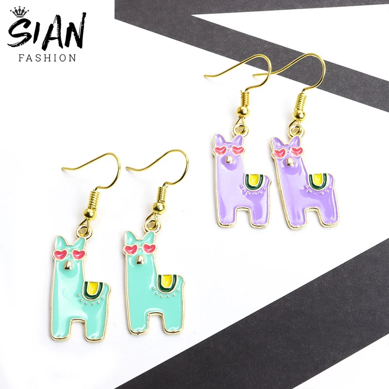 Lovely Alpaca Enamel Drop Earrings for Women Girls Colorful Cute Animal Charm Dangle Earrings Vintage Creative Jewelry Wholesale
Lovely Alpaca Enamel Drop Earrings for Women Girls Colorful Cute Animal Charm Dangle Earrings Vintage Creative Jewelry Wholesale