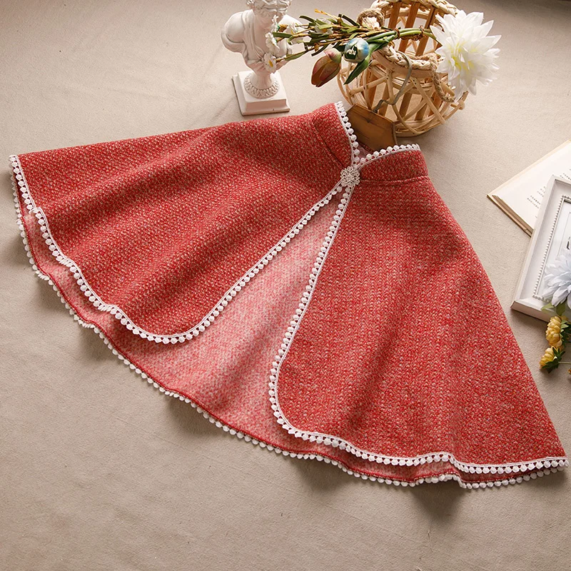 Stand-up Collar Retro Cape Cloak Shawl Autumn Winter Vintage Wedding Party Cheongsam Short Outwear
Stand-up Collar Retro Cape Cloak Shawl Autumn Winter Vintage Wedding Party Cheongsam Short Outwear