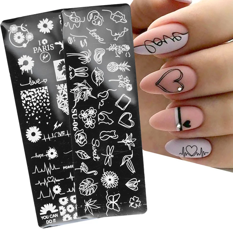 1 Pcs Nail Stamping Plates Abstract People Face Nail Image Stamp Templates Butterfly Flower Geometric Lines for Manicure Stencil
1 Pcs Nail Stamping Plates Abstract People Face Nail Image Stamp Templates Butterfly Flower Geometric Lines for Manicure Stencil