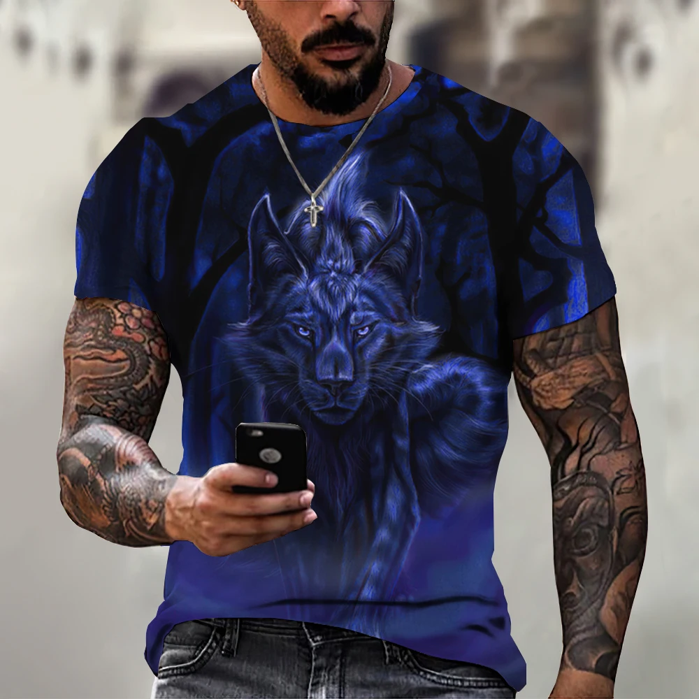 T-shirt 3D printed T-shirt Men's oversized fashionable short sleeved top T-shirt Men's Four Seasons ClothesTeager Fighting Anima
T-shirt 3D printed T-shirt Men's oversized fashionable short sleeved top T-shirt Men's Four Seasons ClothesTeager Fighting Anima