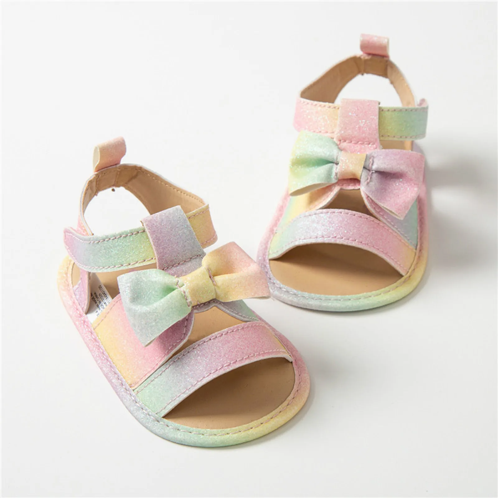 Newborn Infant Baby Girls Sandals Colorful Glitter Bowknot Decorated Soft Sole Anti-slip Summer Flat Shoes Toddler First Walkers
Newborn Infant Baby Girls Sandals Colorful Glitter Bowknot Decorated Soft Sole Anti-slip Summer Flat Shoes Toddler First Walkers