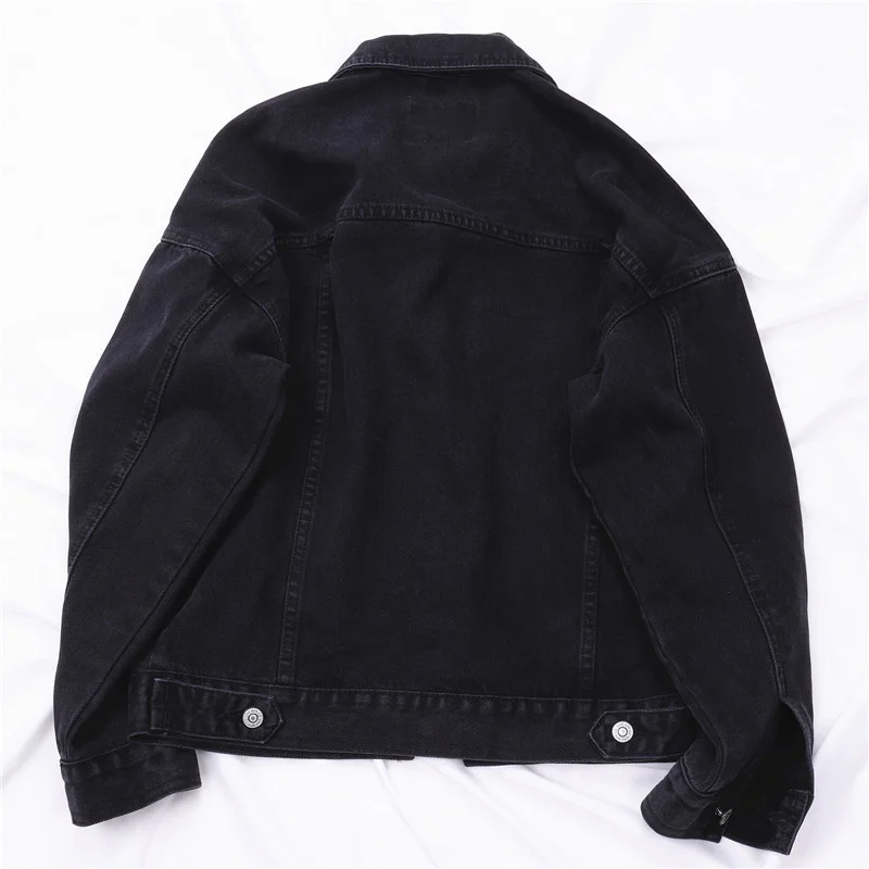 New Autumn Fashion Boyfriend Black Jeans Women Outerwear Long sleeve Jacket Casual Loose Basic Denim Coat Female
New Autumn Fashion Boyfriend Black Jeans Women Outerwear Long sleeve Jacket Casual Loose Basic Denim Coat Female
