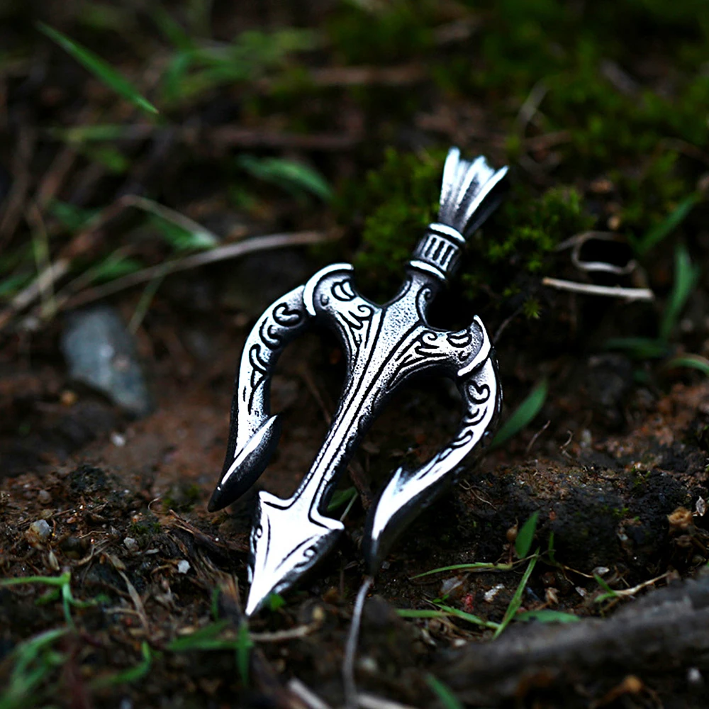 Fashion Vintage Trident Pendant Necklace Stainless Steel Amulet Necklace For Men Unique Amulet Jewelry Gifts Dropshipping
Fashion Vintage Trident Pendant Necklace Stainless Steel Amulet Necklace For Men Unique Amulet Jewelry Gifts Dropshipping