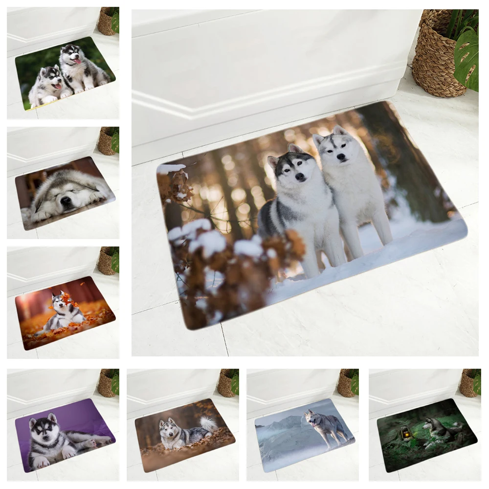 Pet Animal Flannel Carpet Floor Mat for Hallway Bedroom Decor Siberian Husky Dog Door Mat Non-Slip Children Room Doormat Rug
Pet Animal Flannel Carpet Floor Mat for Hallway Bedroom Decor Siberian Husky Dog Door Mat Non-Slip Children Room Doormat Rug