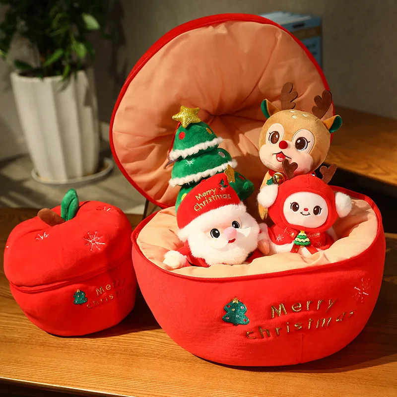 New Creative Christmas Serie Combine Set Ping'an Fruit Santa Claus Elk Pine Tree Snowman Plush Doll Kid Soft Toy for Girls Gift
New Creative Christmas Serie Combine Set Ping'an Fruit Santa Claus Elk Pine Tree Snowman Plush Doll Kid Soft Toy for Girls Gift