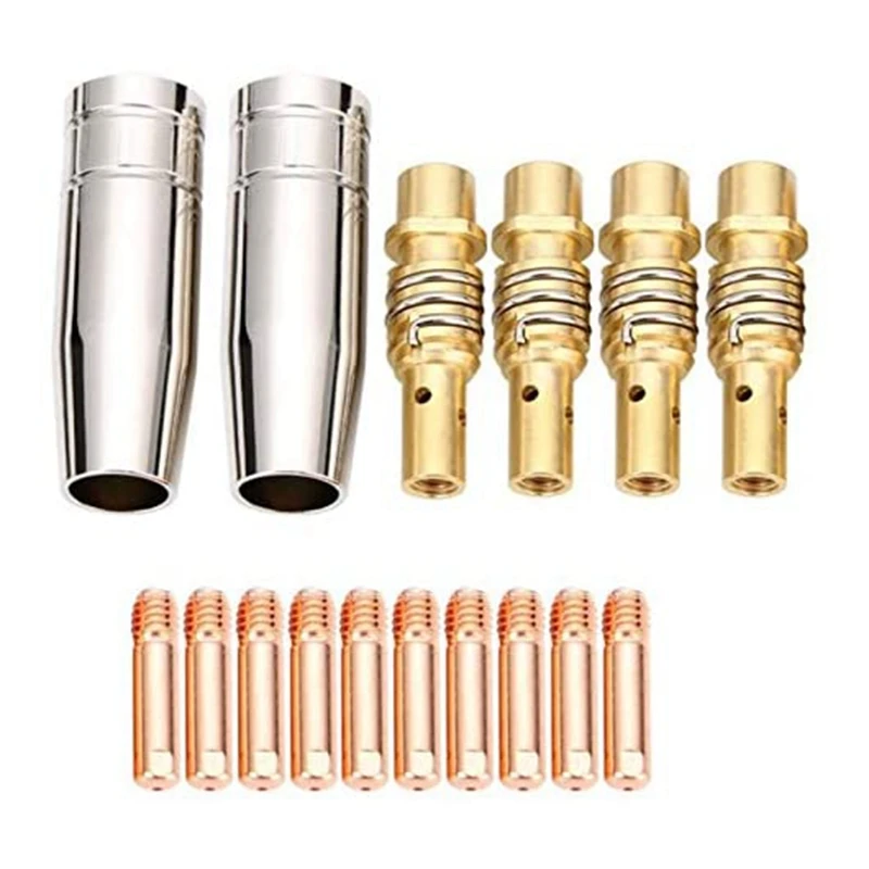 Mig Welding Nozzles for Welding Machine 16 Pcs Gold Tip Contact Tips for Mig Welding Machine - 0.8mm
Mig Welding Nozzles for Welding Machine 16 Pcs Gold Tip Contact Tips for Mig Welding Machine - 0.8mm