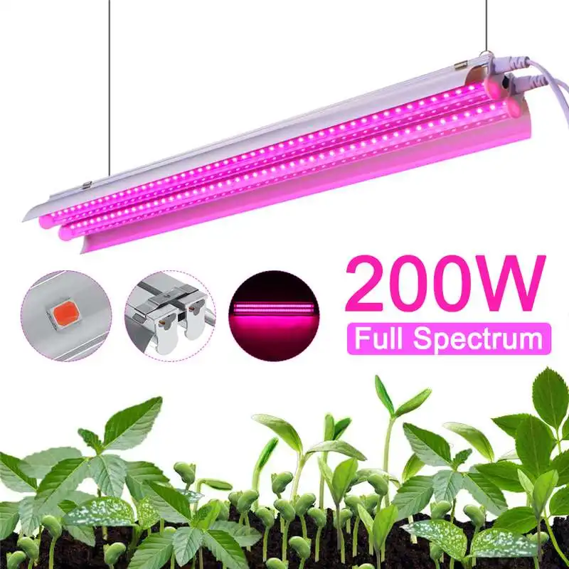 New LED Grow Lights 200W Full Spectrum Growing LED Lamp Lighting 50cm Double tube plant chandelier for Hydroponic Indoor Plants
New LED Grow Lights 200W Full Spectrum Growing LED Lamp Lighting 50cm Double tube plant chandelier for Hydroponic Indoor Plants