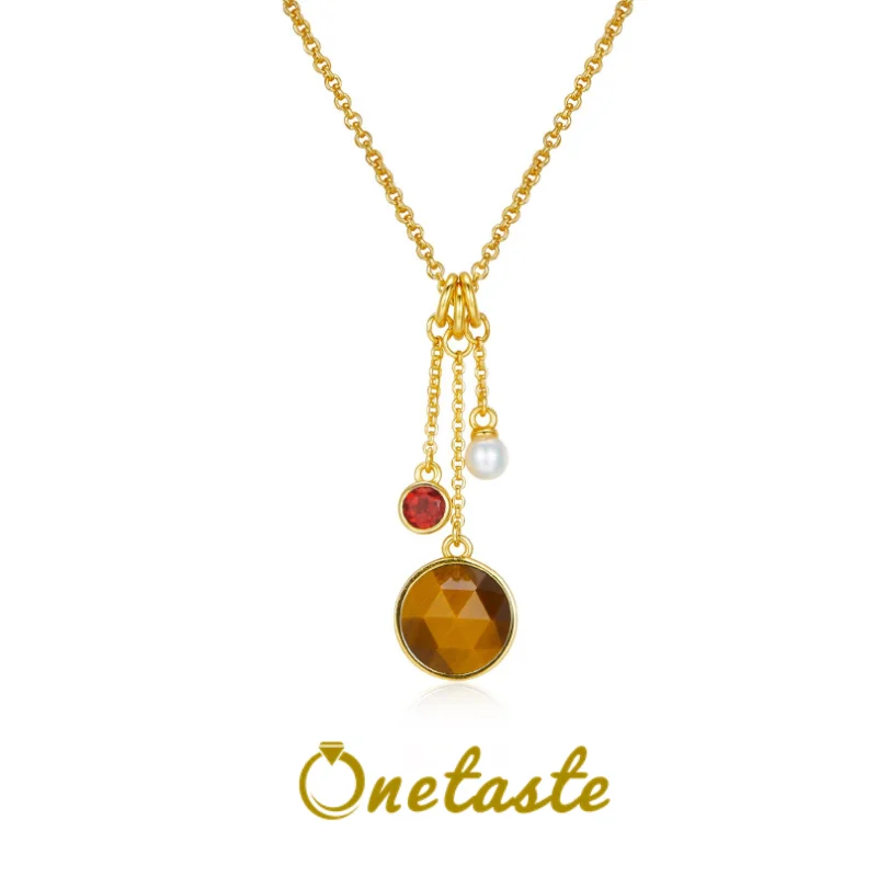 Natural Quartz 925 Silver Gold Plated Pendant Necklace Women Tiger's Eye Stone Pearl Garnet Tassel Chokers Necklaces 2023 New
Natural Quartz 925 Silver Gold Plated Pendant Necklace Women Tiger's Eye Stone Pearl Garnet Tassel Chokers Necklaces 2023 New