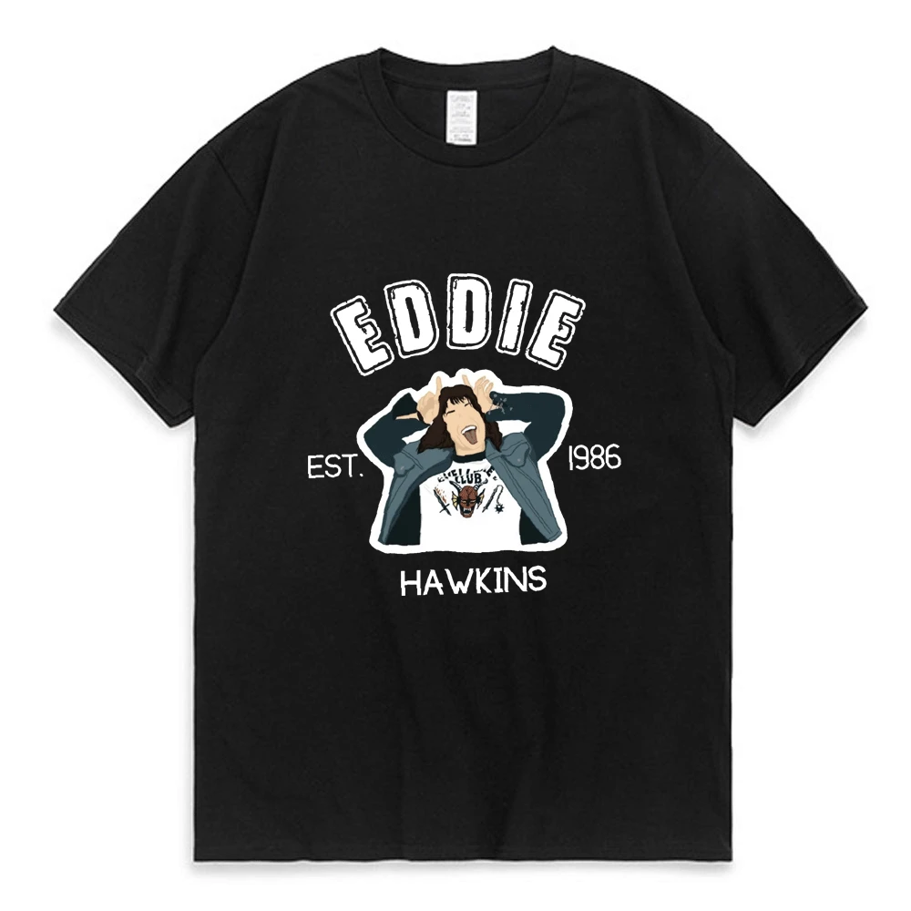 Steve Harrington Stranger Things 4 T-shirt Men and Women Eddie Munson 1986 Print T Shirt Summer 100% Cotton Short Sleeve Tees
Steve Harrington Stranger Things 4 T-shirt Men and Women Eddie Munson 1986 Print T Shirt Summer 100% Cotton Short Sleeve Tees