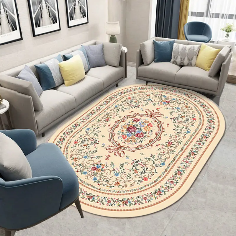 American & European-Style Oval Living Room Carpet Irregular Home Decor Bedroom Floor Carpets Washable Lounge Rug Hotel Lobby Mat
American & European-Style Oval Living Room Carpet Irregular Home Decor Bedroom Floor Carpets Washable Lounge Rug Hotel Lobby Mat